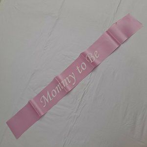 Mommy To Be Sash Baby Shower Decorations Pink White